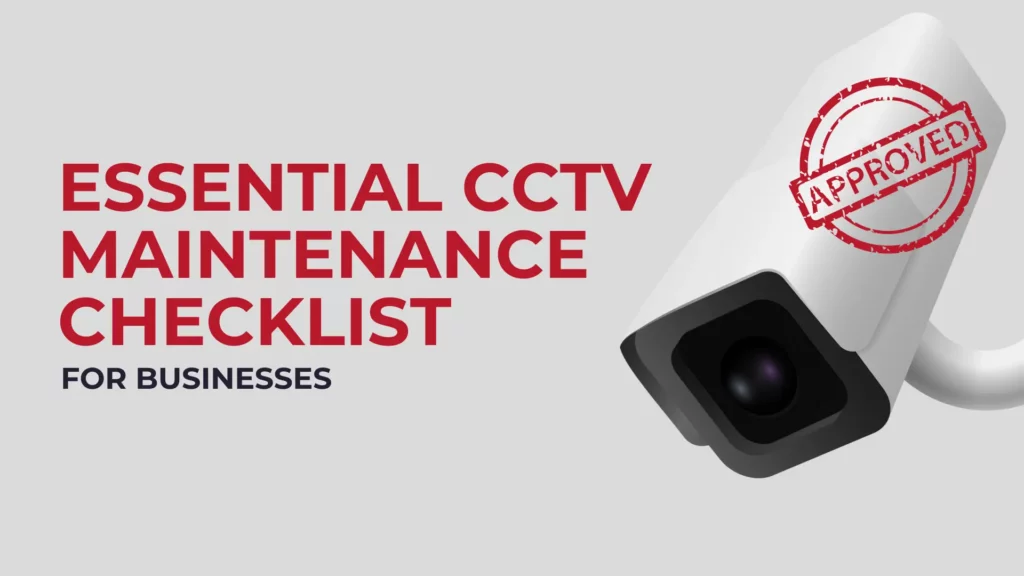 cctv maintenance checklist