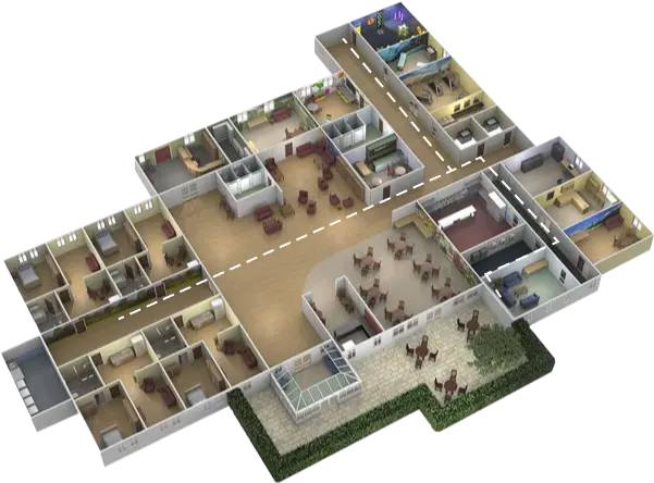 3d floor plan building