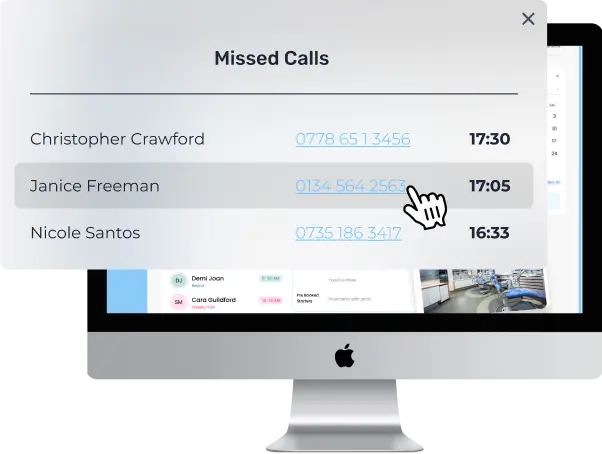 missed call tracking dental