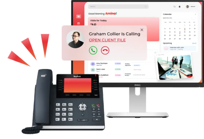 Voip monitor and phone