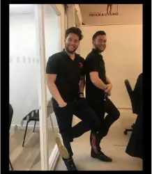 Ryan and derek in black