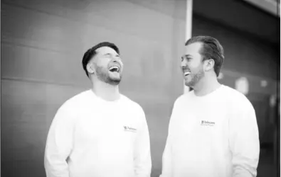 Ryan and nathan laughing