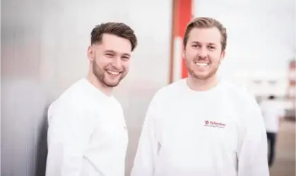 Ryan and nathan smiling