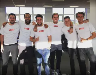 Team in white shirts